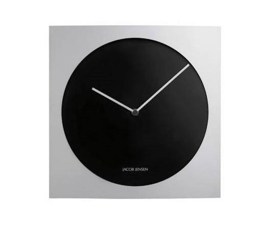 Wall Clock 318, Silver/Black